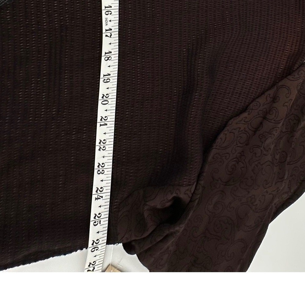 Everything Works Donna Jessica Jacket Top Women Brown Patchwork Lagenlook L - Picture 8 of 10